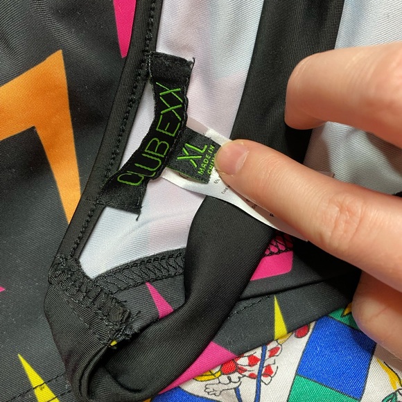 Club exx neon lightning tie crop top - Picture 5 of 9